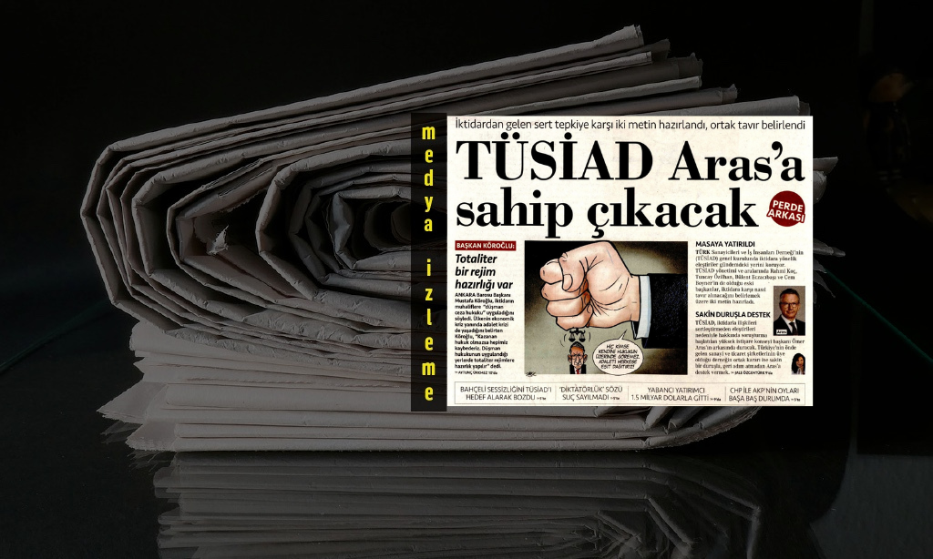 Cumhuriyet gazetesinin manşetinde, TÜSİAD ile hükümet arasında yaşanan gerilim vardı