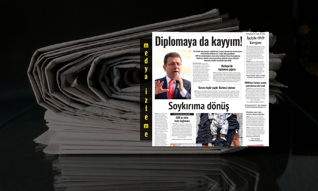 Evrensel gazetesi manşetinde İBB Başkanı Ekrem İmamoğlu’nun diplomasının iptal edilmesine yer verdi